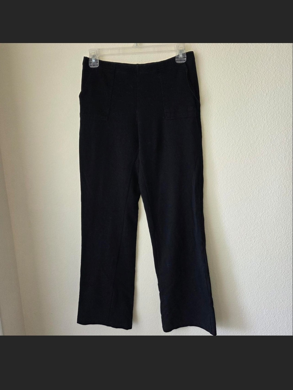 OLD NAVY Vintage Yoga Pants Black Bootcut Cotton Blend Y2K Sz XS Athleisure